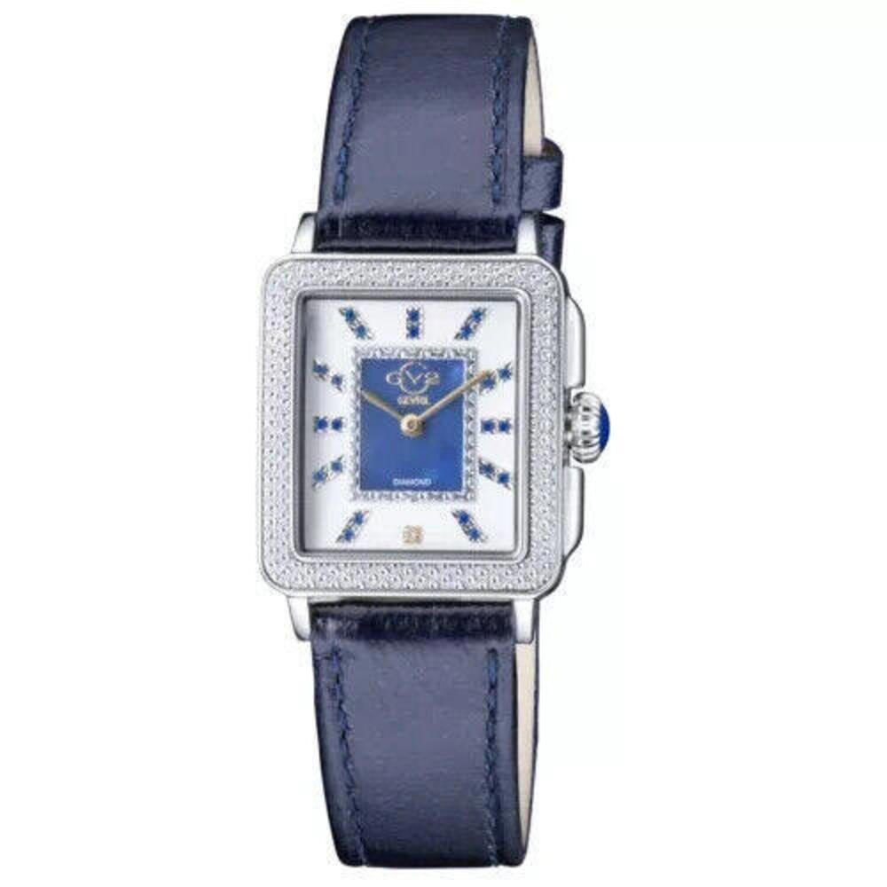 GV2 by Gevril Women's 12332 Padova Gemstone Blue MOP Dial Swiss Quartz Watch